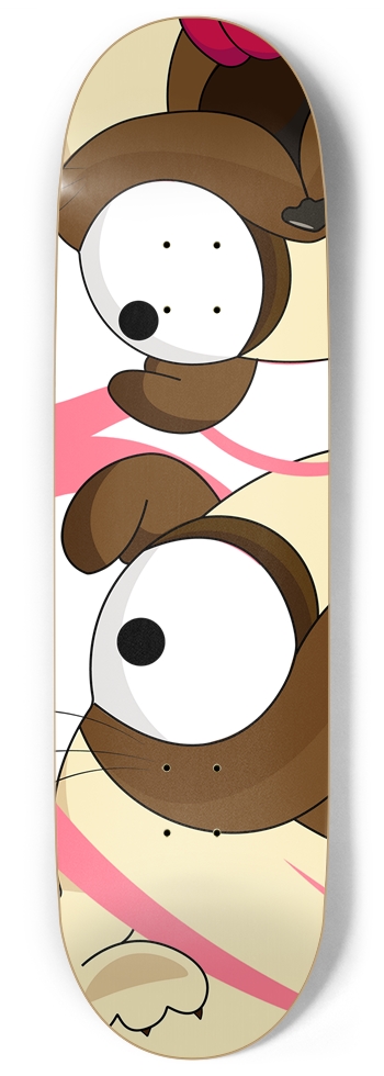 Bugged 9" Out Pug Skateboard 9 Inch Skateboard