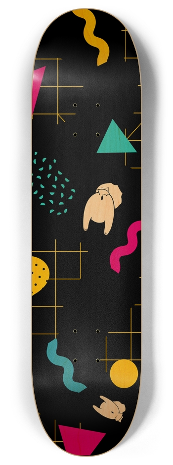 Pug Butt Arcade Skateboard 8 Inch Skateboard Deck