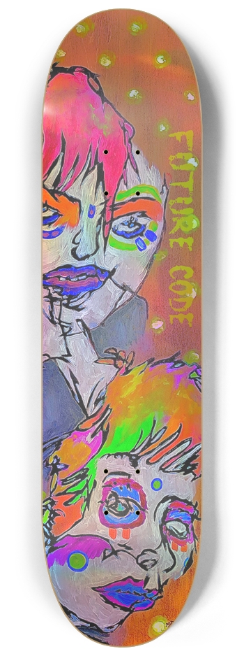 War Paint - Holographic W 8.25” x L 32.375” 8-1/4 Skateboard Deck