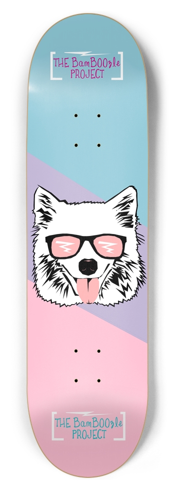 Cotton Candy Boo 8-3/4 Inch Skateboard