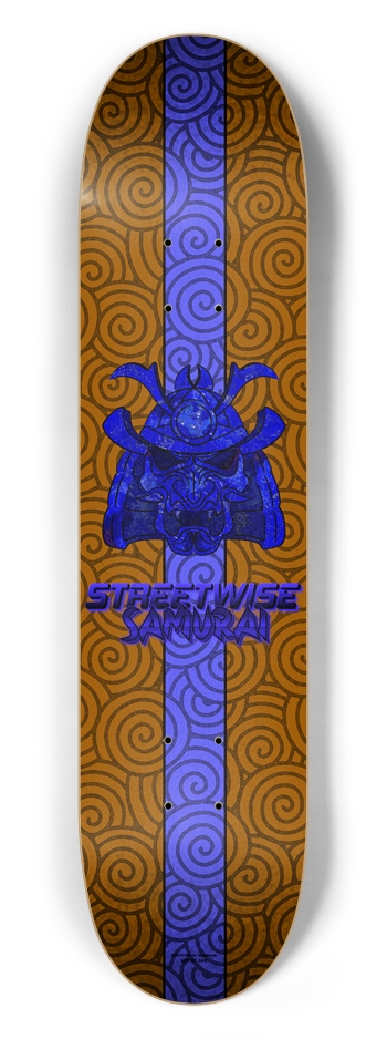 Lapis Lazuli Samurai - 7.5" Popsicle 7-1/2 Skateboard Deck