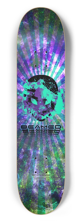 Green Beamed Alien - 7.5" Popsicle 7-1/2 Skateboard Deck