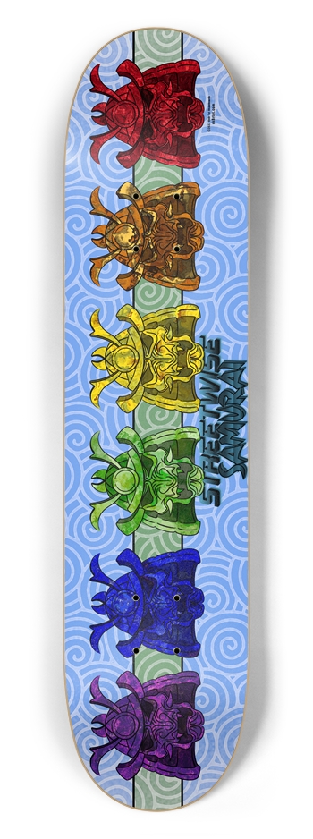 X Team Samurai Go! - 7.5" Popsicle 7-1/2 Skateboard Deck