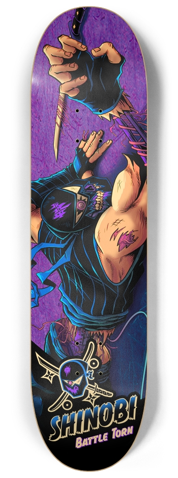 Battle Torn 8-1/4 Skateboard Deck