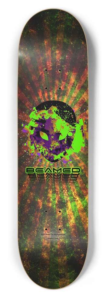 Orange Beamed Alien - 8.5" PRO Popsicle 8-1/2 Skateboard Deck