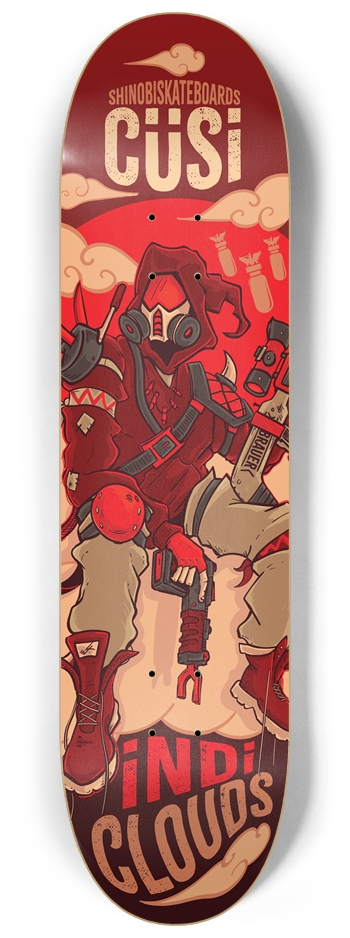 CÜSi - iNDiCLOUDS 8.25 inch 8-1/4 Skateboard Deck