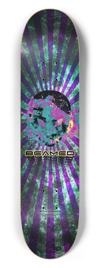 Pink Beamed Alien - 7.5" Popsicle 7-1/2 Skateboard Deck