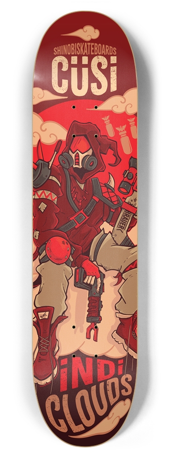 CÜSi - iNDiCLOUDS 7.87 inch 7-7/8 Skateboard Deck