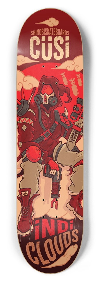 CÜSi - iNDiCLOUDS 8.5 inch 8-1/2 Skateboard Deck