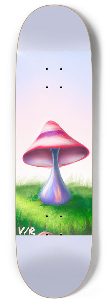 V/R ~ Custom Skateboard w/ AI Generated Graphics 9 Inch Skateboard