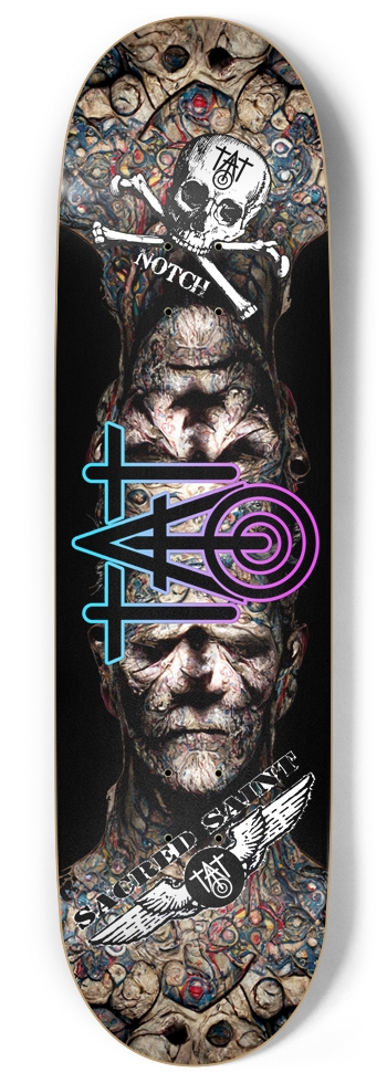 Sacred Saint Studio & Brandon Notch Logo Custom Sk 9 Inch Skateboard