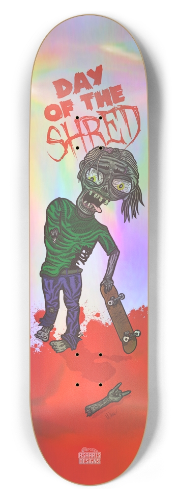 Day of the Shred Holographic 8-1/2 Skateboard Deck