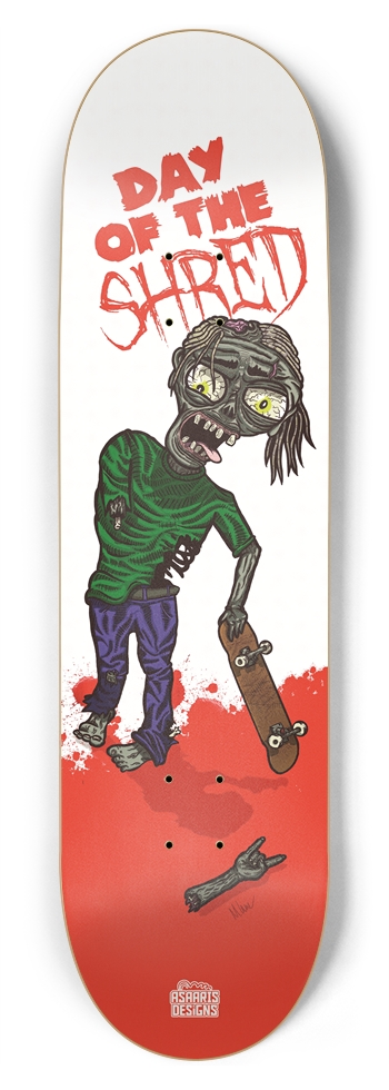 Day of the Shred 8.75" 8-3/4 Inch Skateboard