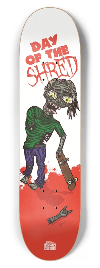 Day of the Shred 7.75" 7-3/4 Skateboard Deck