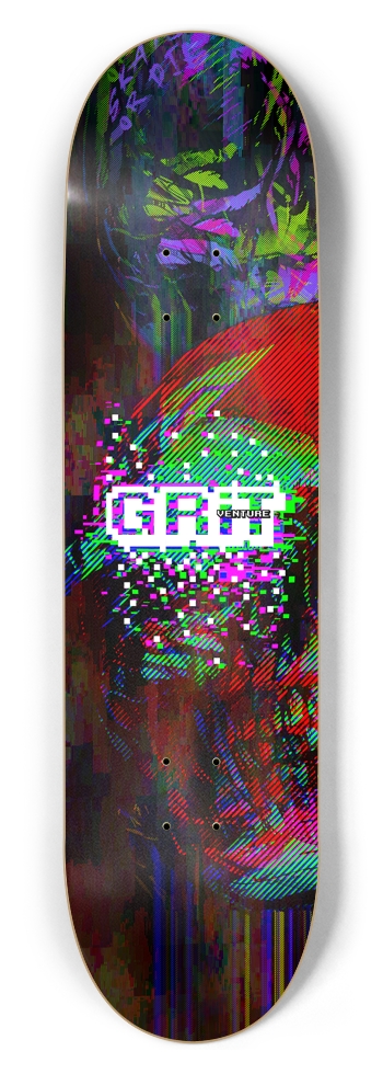 GRITventure Glitch out 8bit 8-1/2 Skateboard Deck