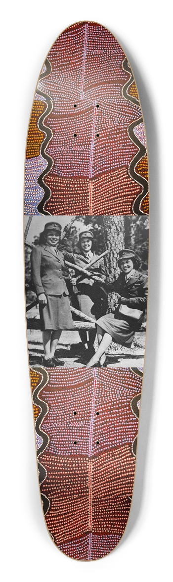 Minnie Spotted Wolf - Custom Longboard Longboard Shape