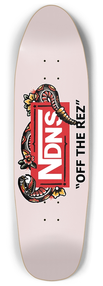 NDNS Off The Rez - Punk Nose Custom Skateboard Punk Nose Shape