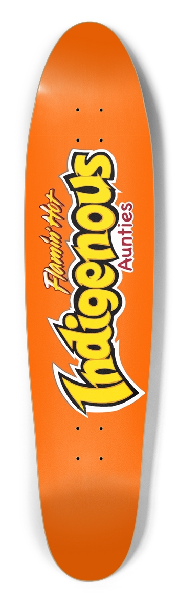 Flamin' Hot Indigenous Aunties - Custom Longboard Longboard Shape