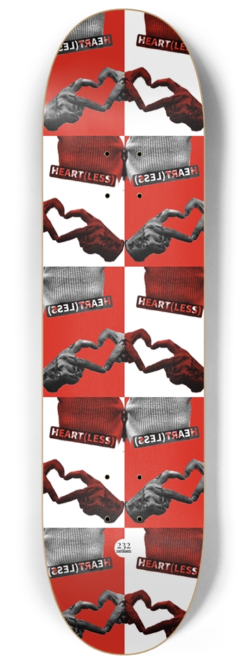 HEART(LESS) 8-1/4 Skateboard Deck