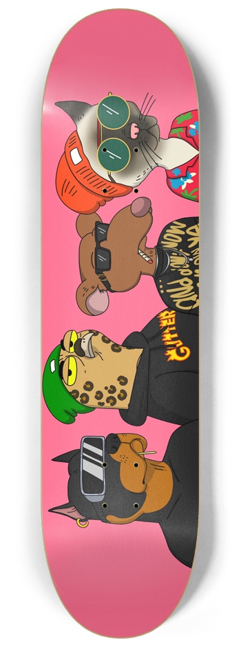 Full Set Gutter Deck 8-1/4 Skateboard Deck