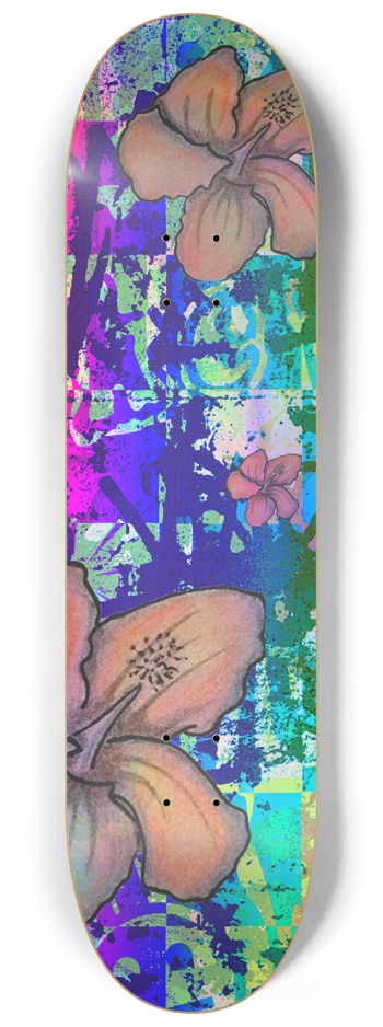 Lilly Rainbow Graffiti - Customized 8-1/4 Skateboard Deck