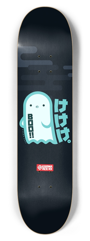 Karma Ace: Boo!! - Custom Skateboard 7-3/4 Skateboard Deck
