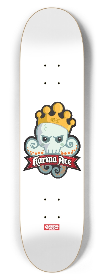 Karma Ace: Tako King - Custom Skateboard 7-3/4 Skateboard Deck