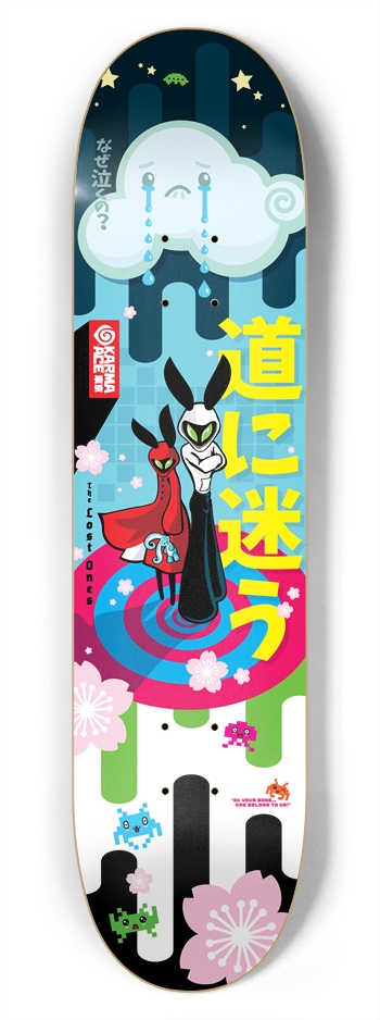 Karma Ace: The Lost Ones - Custom Skateboard 7-3/4 Skateboard Deck