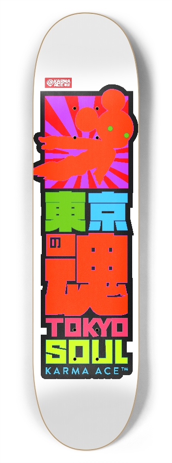 Karma Ace: Tokyo Soul - Custom Skateboard 7-3/4 Skateboard Deck