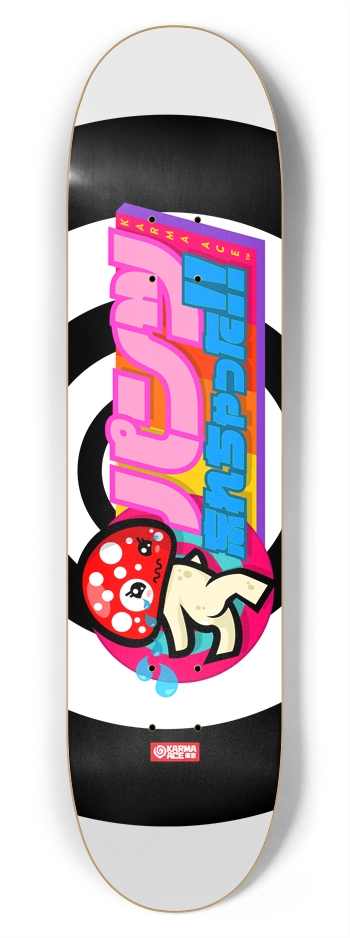 Karma Ace: Mushy - Custom Skateboard 7-3/4 Skateboard Deck