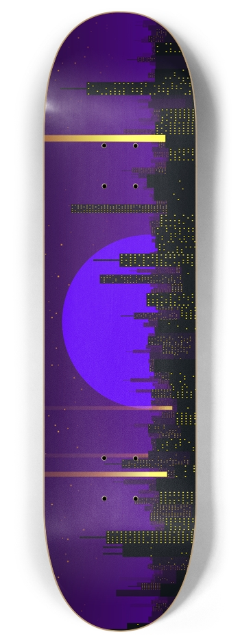 City of Blues - 8" Popsicle 8 Inch Skateboard Deck