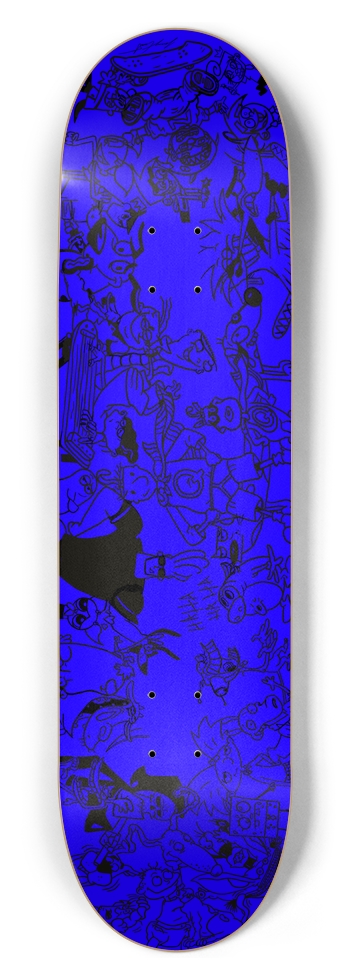 8-1/2"Classrm Doodle Deck(PC Screen of Death Blue) 8-1/2 Skateboard Deck