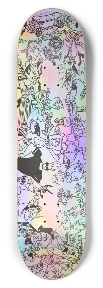 8-1/2"Classrm Doodle Deck(Totally Super Rare Card) 8-1/2 Skateboard Deck