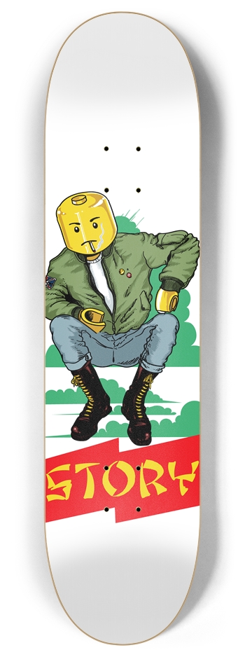 Flight Jacket 8 Inch Skateboard Deck