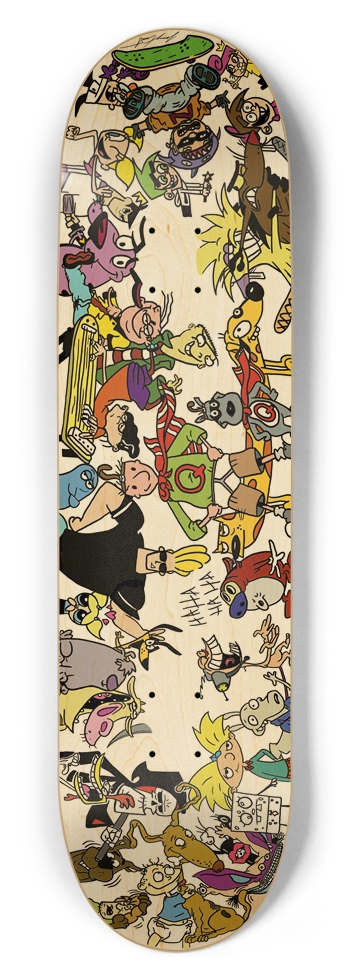8-1/2" Classroom Doodle Deck (Coloring Book) 8-1/2 Skateboard Deck