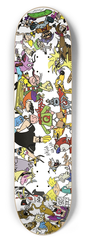 8-1/2" Classrm Doodle Deck (Colored Hallway Walls) 8-1/2 Skateboard Deck