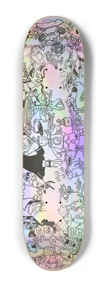 7-1/4"Classrm Doodle Deck(Totally Super Rare Card) 7-1/4 Mini/Kid Skateboard