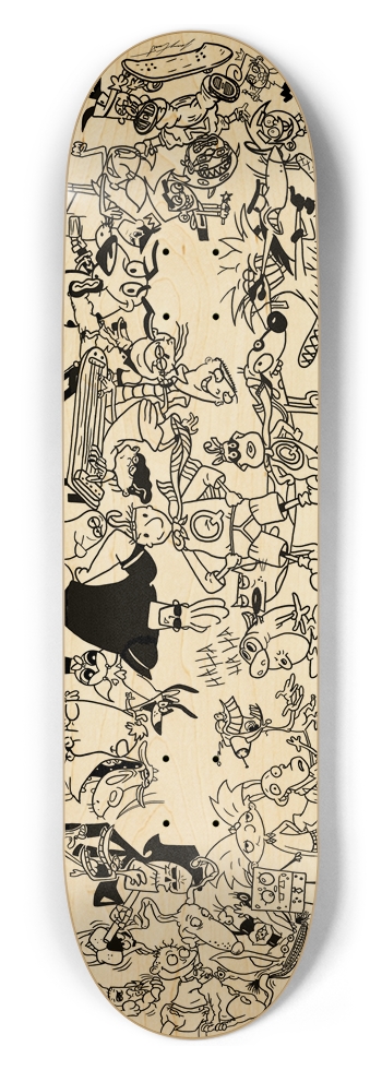 8-1/2" Classroom Doodle Deck (Original) 8-1/2 Skateboard Deck