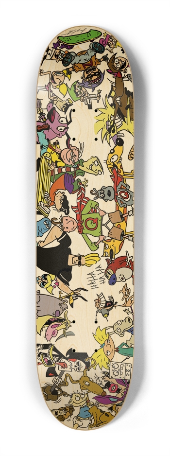 7-1/4"Classroom Doodle Deck (Coloring Book) 7-1/4 Mini/Kid Skateboard