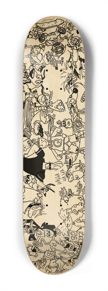 7-1/4"Classroom Doodle Deck (Original) 7-1/4 Mini/Kid Skateboard