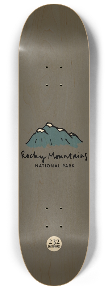 Rocky Mountains State Park 8-1/4 Skateboard Deck