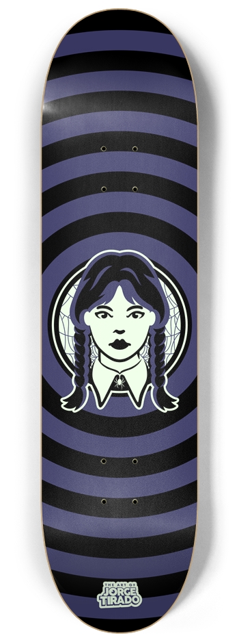 Wednesday Custom Skateboard 8-1/4 Skateboard Deck