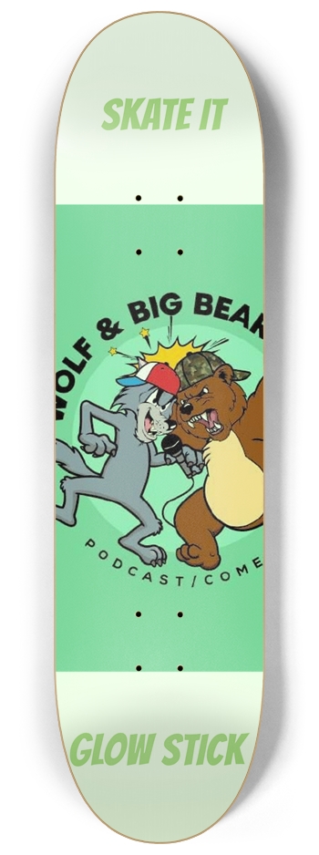 The Glow Stick (Glow in the Dark Board) 8-1/4 Skateboard Deck