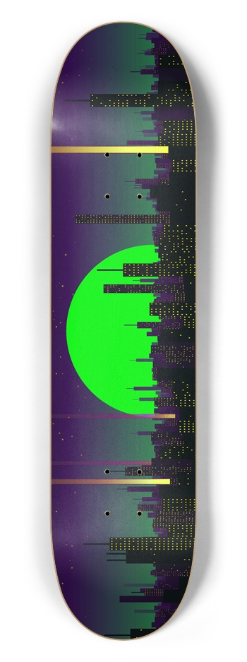 Toxic City Glow - 7.5" Popsicle - Special Edition 7-1/2 Skateboard Deck
