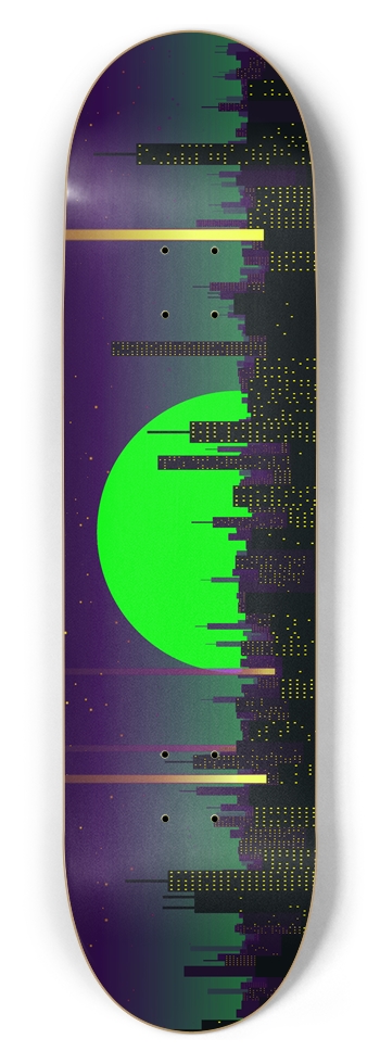 Toxic City Glow - 8.5" Popsicle - Special Edition 8-1/2 Skateboard Deck