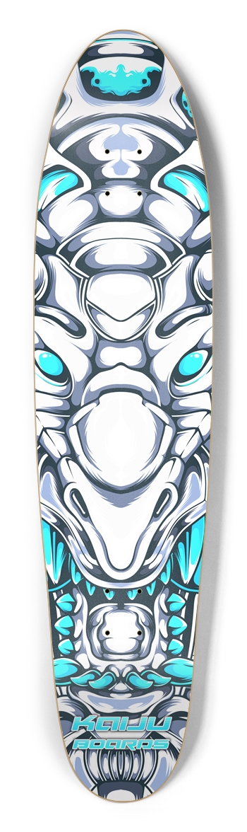 Blue Eyes White Cyber Dragon Longboard Longboard Shape