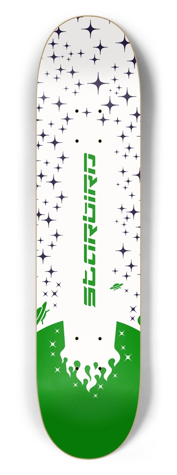 Blackstar V2 Green Skateboard 7-1/2 Skateboard Deck