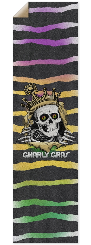 Gnarly Gras Custom Griptape 9 x 33 Inch Griptape
