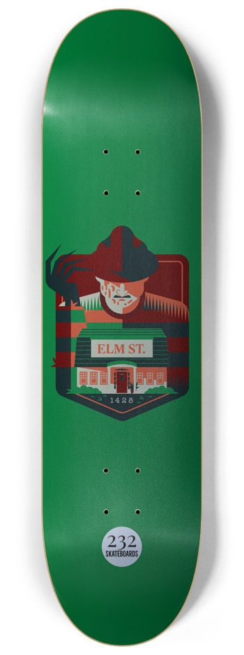 Elm Street (Silver Base) 8-1/4 Skateboard Deck