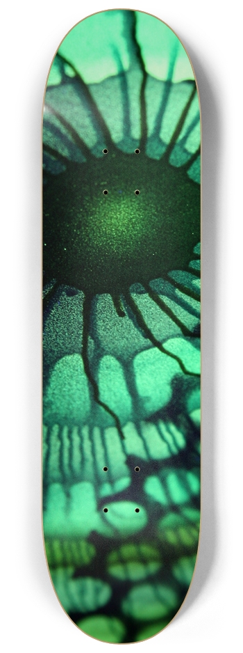 green GLOW 8-1/4 Skateboard Deck
